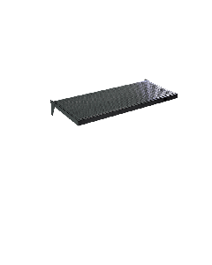 U-hylle m/ metallhulplade (61 x 37 cm), Sort, t/ 12 mm ( Framework )