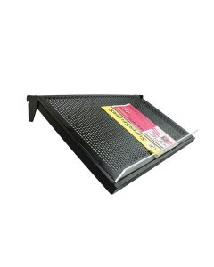 Skrå U-hylle m/ metallhulplade (61 x 37 cm) - Sort, t/ 12 mm ( Framework )