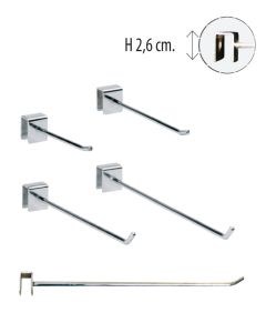 Varekrok- 12 mm. dekostang - Krom. Velg længde