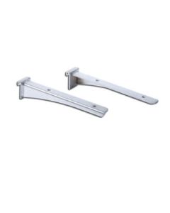Hylleknekt - 1 sett 18 cm, Satin-krom, t/ Super-Plugs