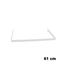 U-bøylestang 61 cm, hvit, t/ Super-Skinnen