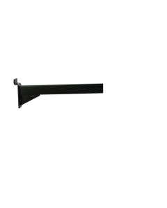Hylleknekt - rette (25 cm.) - sort, t/ rillepanel