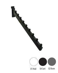 Skrå frontheng m/ 9 kuler (30 cm)- t/ rillepanel