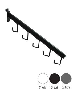 Veskearm m/ 5 kroke (41 cm) t/ rillepanel