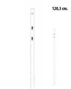 Skinne 120,3 cm.  t/ enkeltsidet panelgondol 147,5 cm, sort