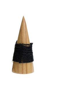 Kegleformet armbåndsdisplay i tre, natur