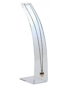 Halskjededisplay, Akryl. H 27 cm. Klar