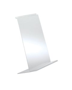 Skråstillet hylle, akryl, t/ rillepanel