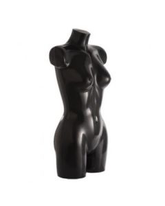 Dametorso, sort, m. lår, bryst 87, talje 59, høyde 82