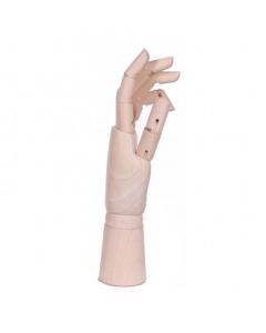 Display hånd, dame, venstre, lys tre, 25,5 cm,