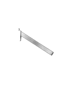 hylleknægt, skrå, til panel, krom, 25 cm. Light