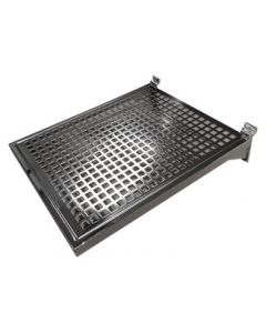 Metallhylle 27,5 x 35 cm. Krom t/ rillepanel
