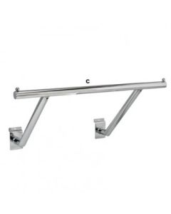 Hengerstang 60 cm - til rillepanel