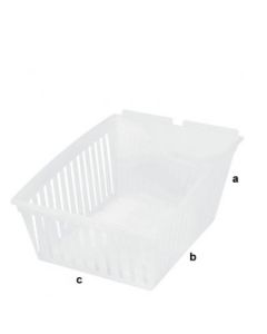 Plastboks, hvit 40 x 29 x 17,5 cm. - t/ rillepanel
