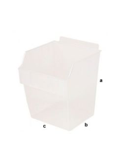 Plastboks, hvit 17,8 x 15 x 15 cm. - t/ rillepanel