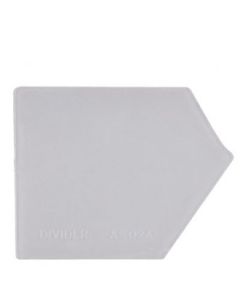 Skillerom til plastboks, hvit. 10 x 8 cm.