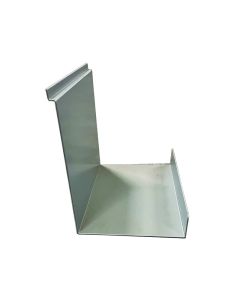 Metalhylde, skrå, lys alu. 30 x 20 x H25,5, t/ rillepanel
