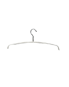 Strikhenge, herre, skridsikker, med gummi, hvit, 48 cm