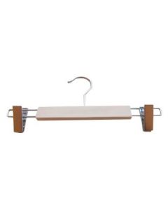Buksekleshenger m/ klype, matt creme med krom krok, 30 cm