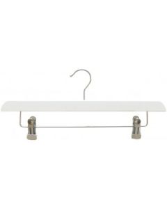Buksekleshenger , tre, med kraftige klyper, hvit, 40 cm