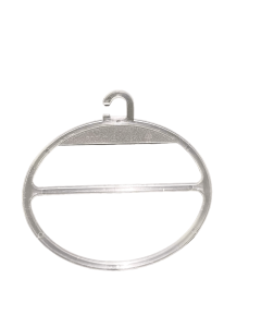 Skjerf ring Oval. Ø10 cm. H 13 cm. Transparent Stykpris - Pakket med 10 stk