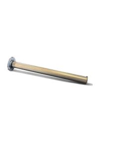 Lige frontheng til veggoppheng. 37 cm. Ø 30 mm. metall klar lak