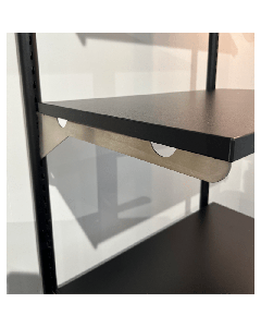 Hylleknekt - venstre. 37 cm. Børstet satin. B-MT