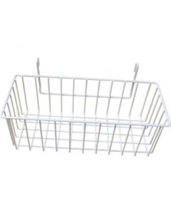 Trådkurv t/ gitter eller Tubo, hvit, 36 cm