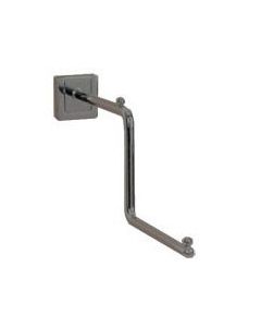 Forskudt frontheng med kugle, satinkrom, 24 cm, t/ Super-Plugs