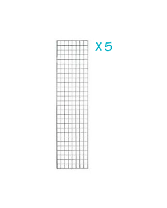 Dekorasjons gitter, hvit, 60 x H170 cm. sett 5 stk. med clips