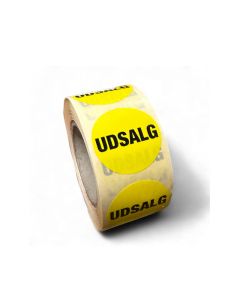 Udsalgsklistermerke Ø 30 mm. 500 stk.