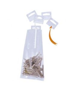 Hang-Tags / Plastoppheng med selvklebende