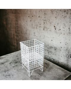 Varekurv - 43 x 43 cm, hvit. Nancy light
