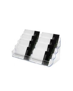 Visitkortholder t/bord vandret 8 rom ( 2 x 4 rom ), Klar