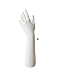 Smykkehånd. Dame. H36,5 cm. Hvit højglansmalet plast
