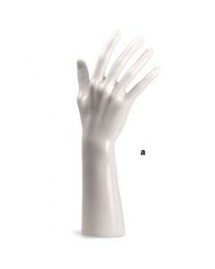 Smykkehånd. Dame. H29 cm. Hvit højglansmalet plast