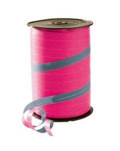 Gavebånd, matt, tofarvet, grå/fuchsia, 10 mm x 250 mtr.