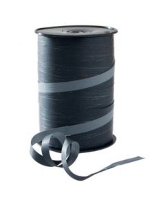 Gavebånd, matt, tofarvet,  grå/sort,  10 mm x 250 mtr.