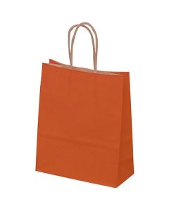 Terracottafarvet papirspose 35 x 14 x 44 cm. 50 stk.