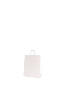 hvit papirspose 14x8x21 cm