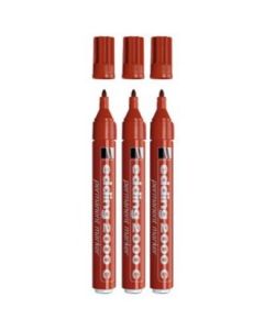 Tuschsett - Whiteboard Marker - 1,5-3 mm. 3 stk. Rød