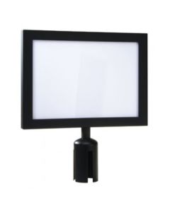 A4 skilteholder t/ standeravsperring. Sort