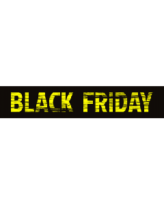 Black Friday-skilt til vindue i vakuumfolie 130 x 25