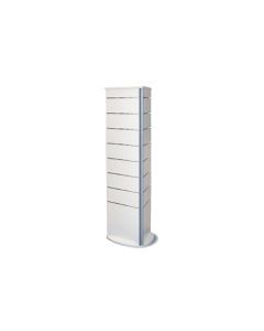 Standard, gondol, 3-sidet, hvit, 50 x 50 x 50 x H155 cm