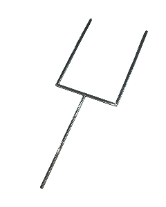 Skilteholder. metall A4. Krom. Uden gevind