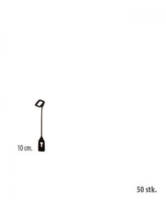Bøjleforlænger (10 cm.) - sort - 50 stk.