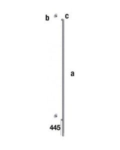 Veggsøjle 25x25 Krom. B-MT