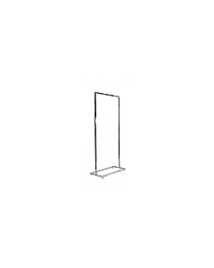 Gulv- klesstativ 60 cm. Børstet satin. B-MT