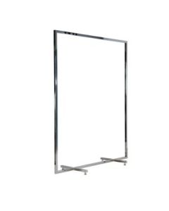 Gulv- klesstativ 90 cm. Børstet satin. B-MT