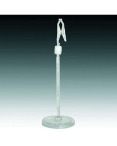 Small round-base Ø5 skilteholder, Høy - lille klemme